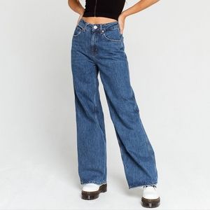 BDG wide leg puddle jeans